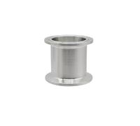 3,8 cm 5,1 "Tri Clamp Clover Sanitary Bobina Tubo Tubo 304 Acciaio Inox Raccordi per Distillazione OD19 25 32 38 51mm, Lunghezza 43mm (38mm x ghiera 50,5)