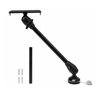 3,8 cm C Size Ball alluminio Fish Finder Mount con 2 estensioni (61 cm e | Alluminio di grado marino, girevole a 360°, con copertura di base. Compatibile con Garmin, Lowrance, Humminbird. Adatto per