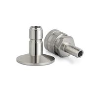 3,8 cm Tri Clamp Quick Disconnect Ball Lock Set, Homebrew TriClover Connettore Kit 304 Sanitario Birraio Montaggio per Birra Corny Keg Wine Making Kit (1)