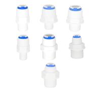 3/8 Inch 1/4 Inch RO Water Quick Connector - Straight Push-Fit OD Tube to Pipe Fitting for RO System ,Compatible for Aquarium ,Accessories(1l4Tube-3l8Thread)