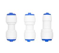 3/8 Inch 1/4 Inch RO Water Quick Connector - Straight Push-Fit OD Tube To Pipe Fitting For RO System ,Compatible For Aquarium ,Accessories(1l4Tube-1l4Tube)