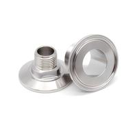 3/8" NPT Male Threaded to 1.5" Tri Clamp TC34 304 Stainless Steel Pipe Fitting Connector Adapter
