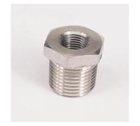 3/8" NPT Male x 1/8" NPT Female 304 Stainless Steel Reducing Bush Forged Pipe Fitting 3000 PSI Water Gas Oil