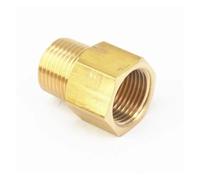 3/8" NPT Male x 3/8" BSPP Female Brass Pipe Fitting Connector Adapter For Pressure Gauge Air Gas Fuel Water