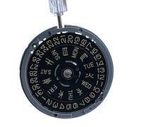 3.8 O 'Clock NH36/NH36A Movimento automatico Orologio a carica automatica Impostazione data/giorno 24 gioielli sostituzione orologio, Nero