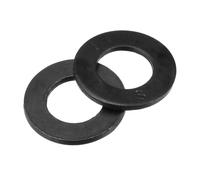 3/8-Pollici Rondella piatta, Lega Acciaio Nero Ossido Finitura pz100