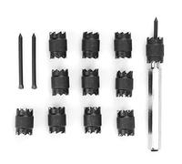 3/8 Spot Weld Cutter Set, Rotary Spot Weld Remover Bit, Double - Sided High - Speed Steel Drill Bit for Metal Panel Separation with 13 - Piece Power Tool Kit for Auto Body Repair a
