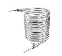 3/8 ''x 10M Controcorrente Wort Chiller Scambiatore Di Calore In Acciaio Inox Bobina Raffreddamento Tubo Super Efficiente Macchina Della Birra Costruzione robusta(Without Hose)