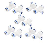 3/8"x3/8"x1/4" 3 modo rapido tubo spingere connettore 10pcs per acqua RO System