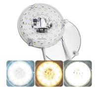 3.9/4.9/6.2 pollici 15/18/24W Kit retrofit luce ventilatore da soffitto 110/220V Pannello di ricambio luce ventilatore da soffitto Lampada a sospensione Pannello rotondo