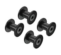 3,9" Filo Bobine,4pz Plastica Bobina Catena Nastro,Nero