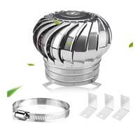 (3.94/4.33) In~23.62 Incappello Del Camino, Terminale Camino In Acciaio Inox 304, Sfiato Esterno Copertina, Gira Quando Soffia Il Vento, Adatto Per Case, Fabbriche(600mm[ 23.62 in ])