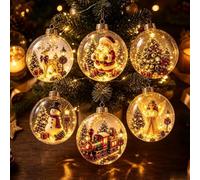 3.94In Ornamento luminoso per storie di Natale con calda luce LED