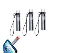 3 accendini di tipo C, collegare il telefono cellulare e soffiare per funzionare, per telefoni cellulari e tablet, alimentazione mobile, non necessita di ricarica, si spegne automaticamente dopo 8