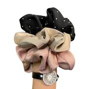 3 accessori creativi per capelli con dettagli in strass e design francese per coda di cavallo, decorazioni per capelli da donna, elastici leggeri per capelli da donna