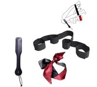 3 accessori sportivi - Cinghia regolabile per l'allenamento fitnessMaschera per gli occhi e batacchio per le mani - Cintura di sostegno per il corpo per lo yoga