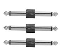 3 accoppiatori per pedale per chitarra, 1/4" "Effetti per chitarra a connettore dritto maschio a maschio adattatore effetto connettore