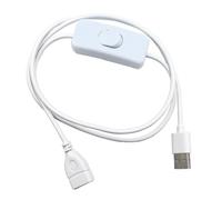 3 Adattatore USB da viaggio con interruttore 2A isolato velocemente per lampade/dispositivi, cavo alimentazione USB commutabile da 3, 3 piedi