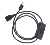 3 Adattatore USB da viaggio con interruttore 2A isolato velocemente per lampade/dispositivi, cavo alimentazione USB commutabile da 3, 3 piedi