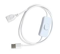 3 Adattatore USB da Viaggio con Toggle 2A Veloce Isolato per Lampade/Dispositivi, Cavo USB 1.0m con Interruttori