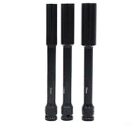 3 adattatori per chiavi a bussola da 1/2 pollici, struttura in acciaio al vanadio, per avvitatore a percussione, set elettrico a brugola lunga, 8 mm19 mm, cromato (141719 mm)