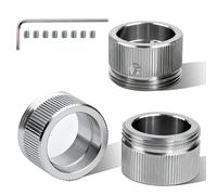 3 adattatori per valvola di riscaldamento in acciaio inox 304, testa termostatica con strisce, adattatore interfaccia RA/rav