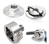 3 adattatori X-LOCK su filettatura M14 con dado a sgancio rapido, dado a flangia per trapano diamantato, coltello da taglio, smerigliatrice angolare, adattatore disco da taglio