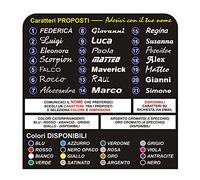3 ADESIVI NOME per bici da corsa mountain bike casco elemetto vetrina saldi decals (LUNGHEZZA (cm 10))