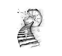 3 adesivi per tatuaggi temporanei Strongest Path, semipermanenti, impermeabili, durano due settimane, adatti sia per uomini che per donne, tatuaggi finti