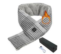 3 Adjustable Temperature Settings Scarf, Neck Warmer Scarf, Adjustable Warmth Scarf, Winter Neck Heating Pad, Polyester Heated Scarf, Electric Neck Warmer, Warm Scarf for Cold Weather