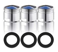 3 aeratori per rubinetto, 18 mm maschio in rame per risparmio idrico, parti di ricambio per bagno e cucina