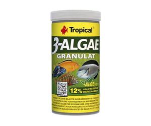 3-ALGAE GRANULAT 250ml / 110g - Mangime universale per pesci d'acqua dolce e marini, in granuli