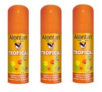 3 ALONTAN TROPICAL SPRAY INSETTO REPELLENTE CONTRO ZANZARE TIGRE E ZECCHE 75ML