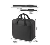 3 anelli 2 pollici per raccoglitore a cerniera con grande capacità e tracolla