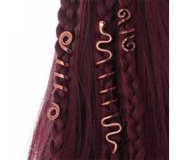 3 anelli per capelli unici per terrore, regolabili, eleganti, color argento, accessori per capelli per feste e matrimoni
