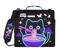 3 anelli raccoglitore organizzatore anime ramen gatto