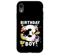 3 anni di compleanno ragazzo astronauta Space ballon 3° compleanno Custodia per iPhone XR