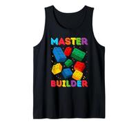 3 Anno Vecchio Blocchi Costruire Maestro Builder 3 ° Compleanno Canotta