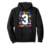 3 Anno Vecchio Blocchi Costruire Maestro Builder 3 ° Compleanno Felpa con Cappuccio