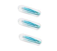 3 applicatori a contatto blu, strumento di rimozione delle lenti a contatto, inseritore/rimuovi lenti a contatto, pinzette con punta morbida, per custodie di lenti a contatto salute e casa, cura delle