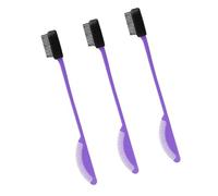 3 applicatori e pettini in silicone 2 in uno, design antistatico per ritocchi rapidi e controllo dei voli statici, spazzola per bordi per styling gratuita