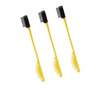 3 applicatori e pettini in silicone 2 in uno, design antistatico per ritocchi rapidi e controllo dei voli statici, spazzola per bordi per styling gratuita
