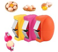 3 apri uova 2026, strumento per rompere le uova crude, strumento portatile per separare le uova da forno, uova strapazzate e omelette, gadget da cucina per tagliare rapidamente i gusci d'uovo