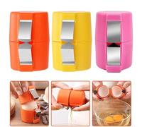 3 apribottiglie per uova, pratico strumento ad alta efficienza, arancione, rosa, giallo