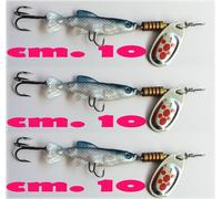 3 artificialI pesca trota spigola luccio persico reale pesciolino in gomma esca