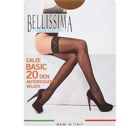 3 Autoreggenti donna Bellissima Basic 20 velata liscia balza pizzo - Basic 20A