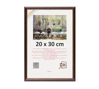 3-B COMO RUSTIKAL - Cornice portafoto in legno, colore marrone scuro/oro, 20 x 30 cm, con vetro acrilico