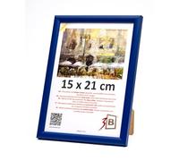 3-B Cornice Maui, blu scuro, 15 x 21 cm (A5), cornice in legno, cornice per foto, cornice per documenti con vetro acrilico