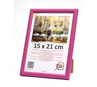 3-B Cornice MAUI, rosa, 15 x 21 cm (A5), cornice in legno, cornice per foto, cornice per documenti con vetro acrilico