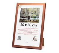 3-B Cornice portafoto MEGA - Rosso rame - 20x30 cm - Cornice in legno, cornice per foto, cornice per ritratti con vetro acrilico